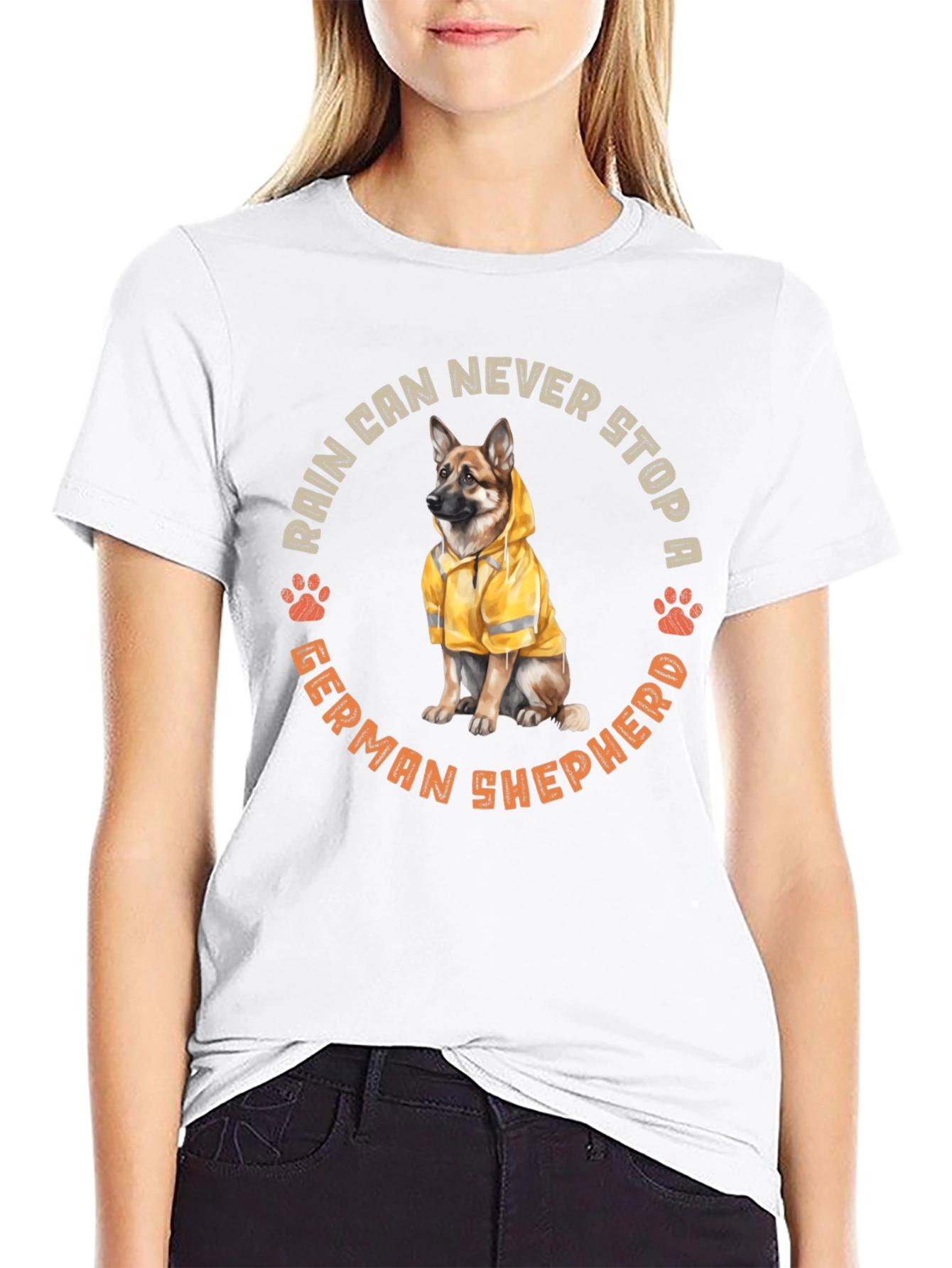Rain Can Never Stop A German Shepherd T-Shirt