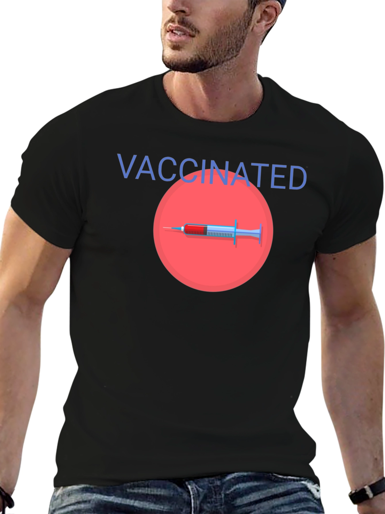 Vaccinated Graphic Tee - Stylish Protection