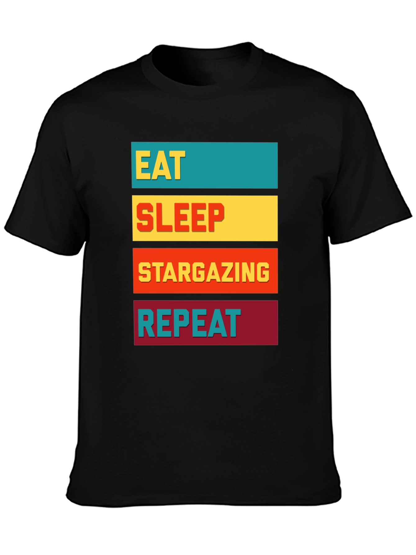Eat Sleep Stargazing Repeat Graphic Tee