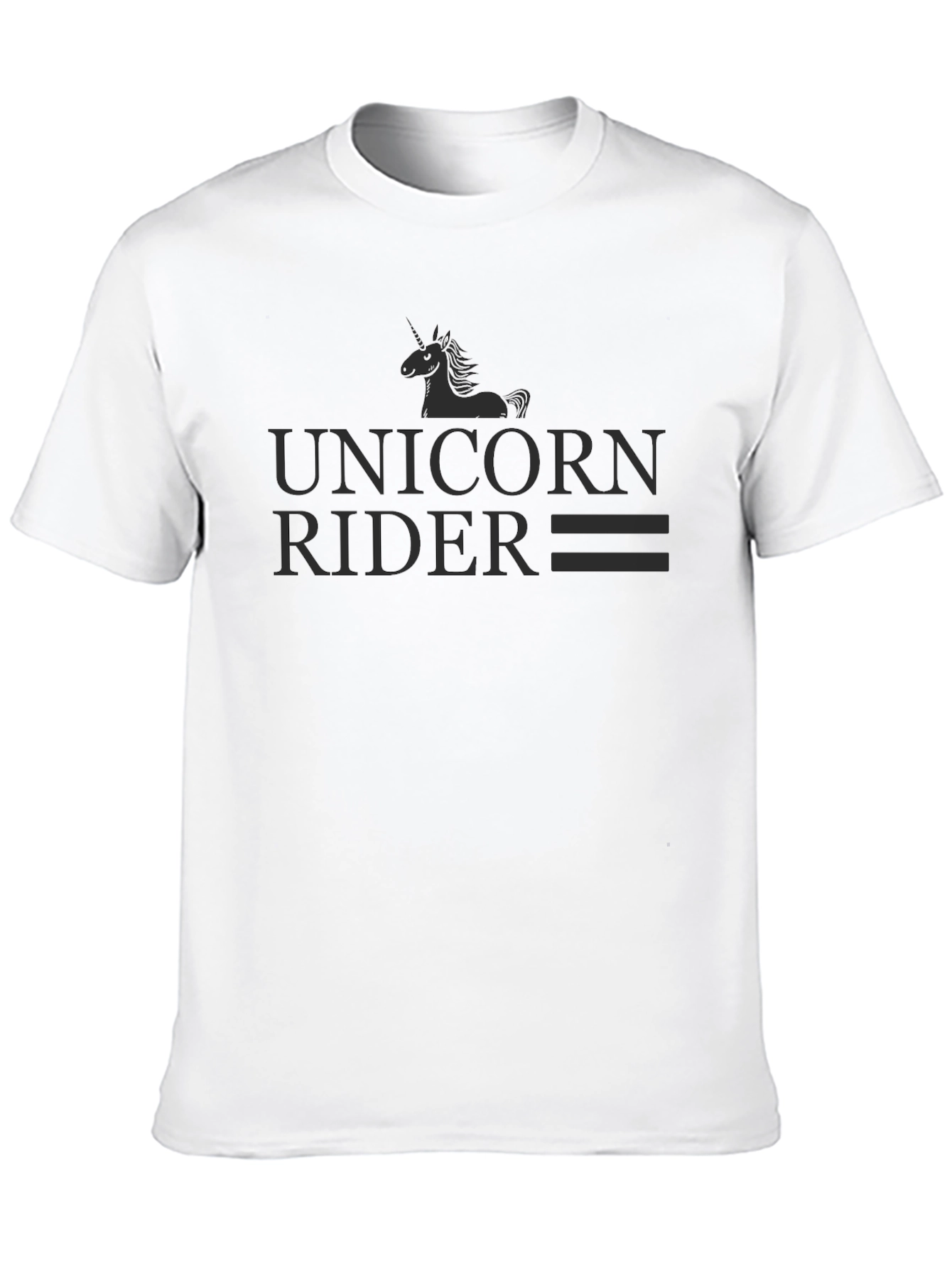 Unicorn Rider Graphic T-Shirt - Black