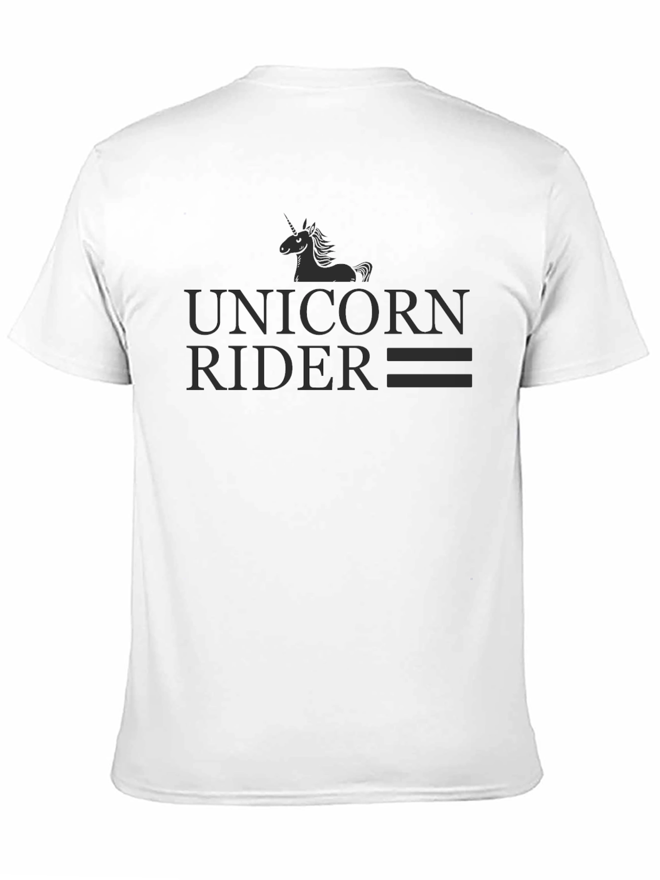 Unicorn Rider Graphic T-Shirt - Black
