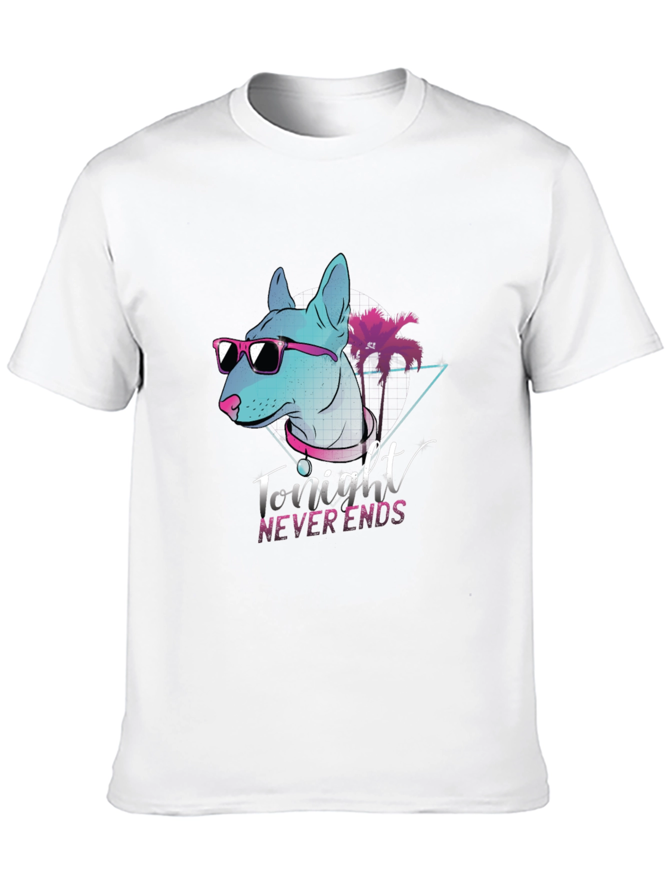 Retro Dog Graphic Tee - Tonight Never Ends