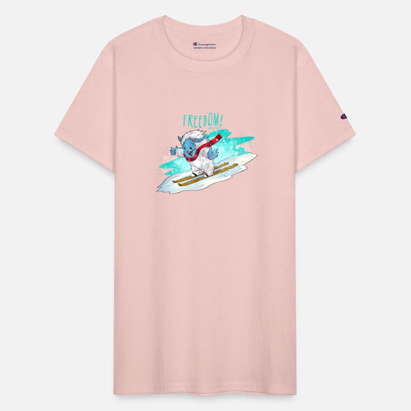 Freddy the Yeti skiing