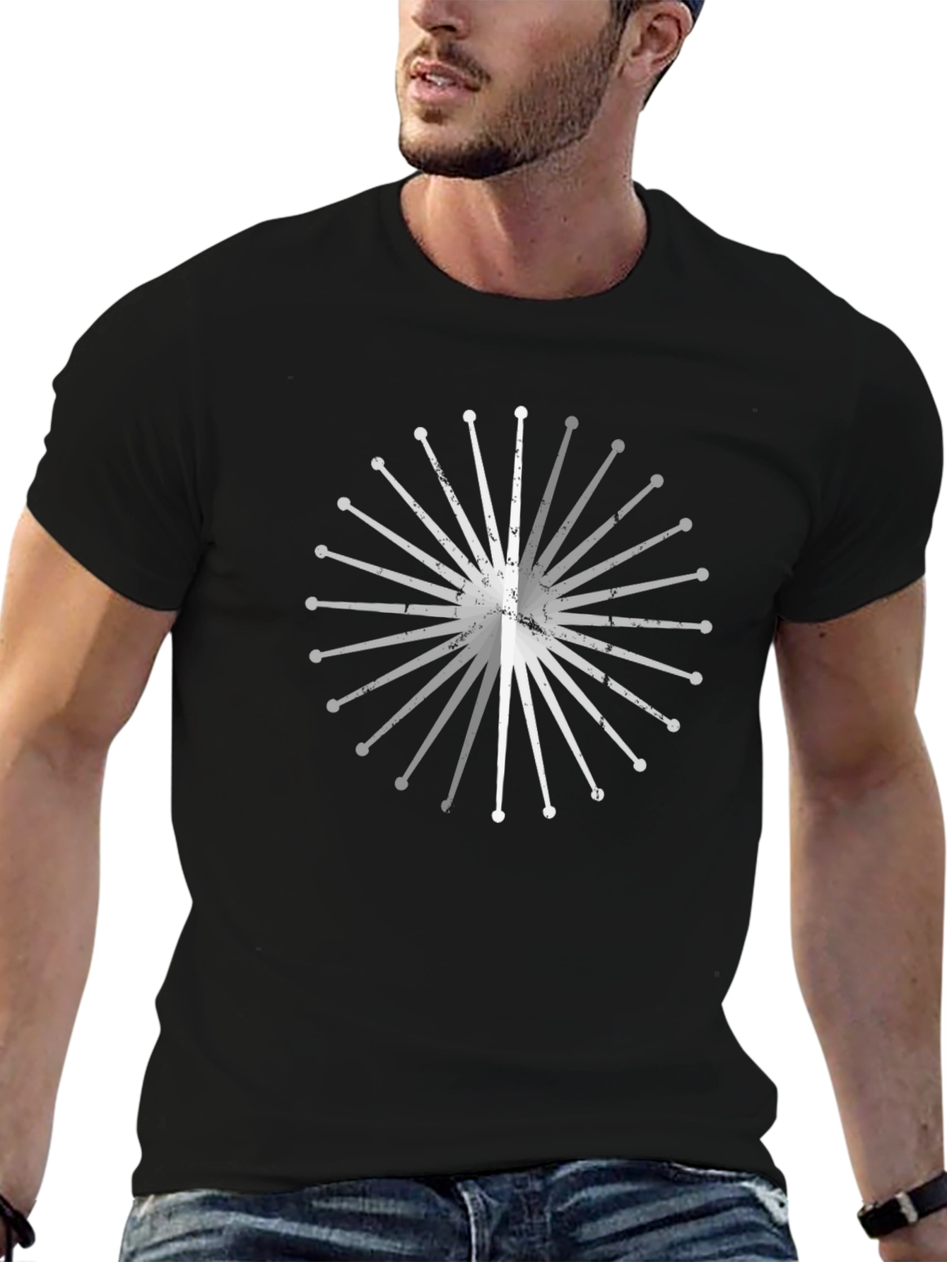 Starburst Graphic T-Shirt - Black