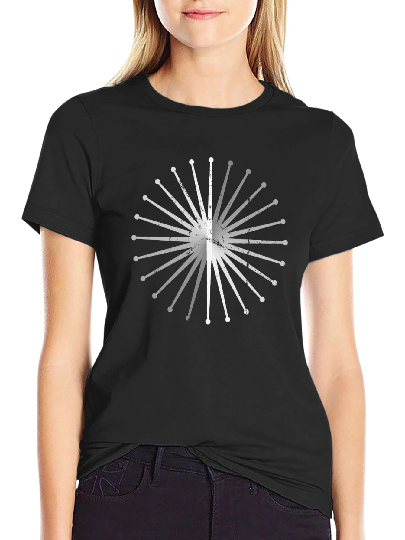 Starburst Graphic T-Shirt - Black