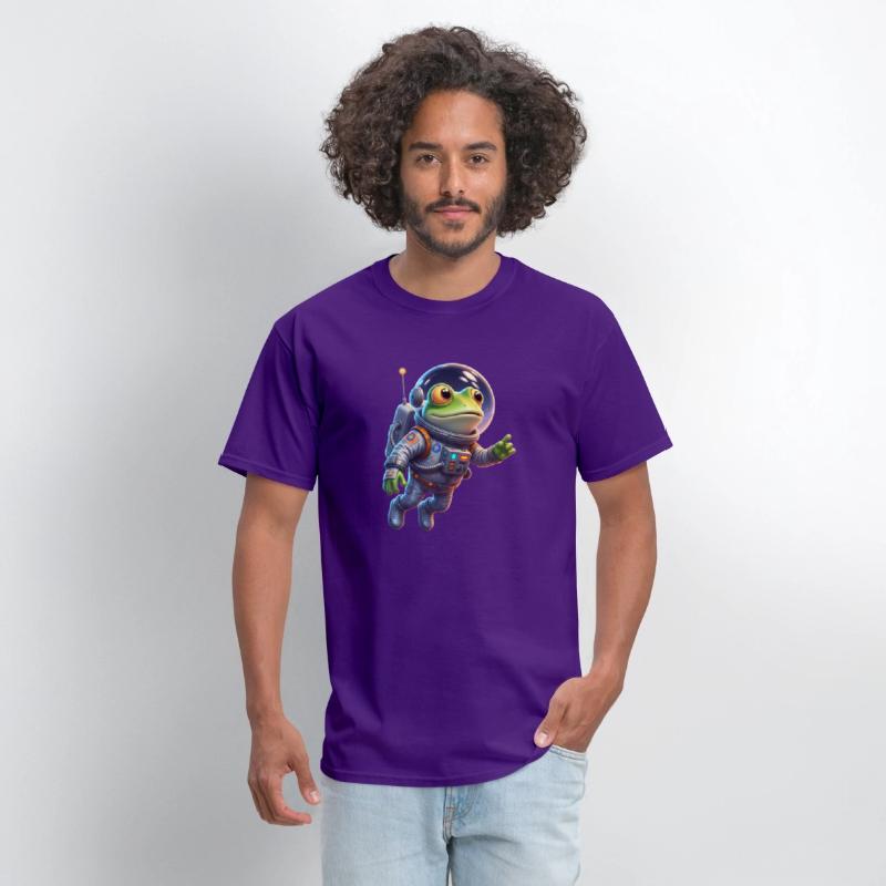 Frog in space suit