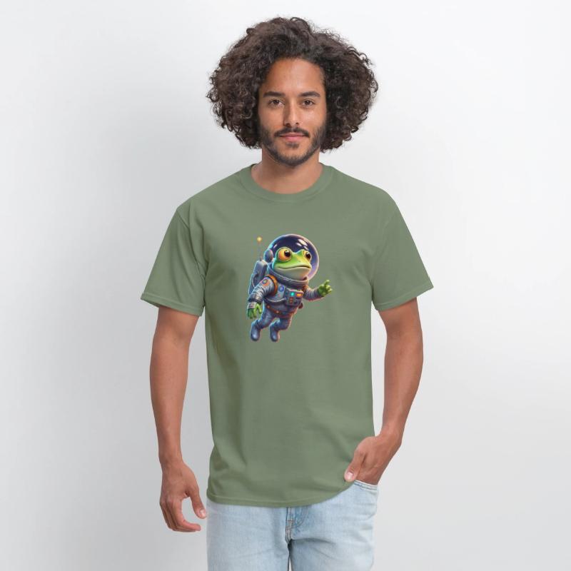 Frog in space suit