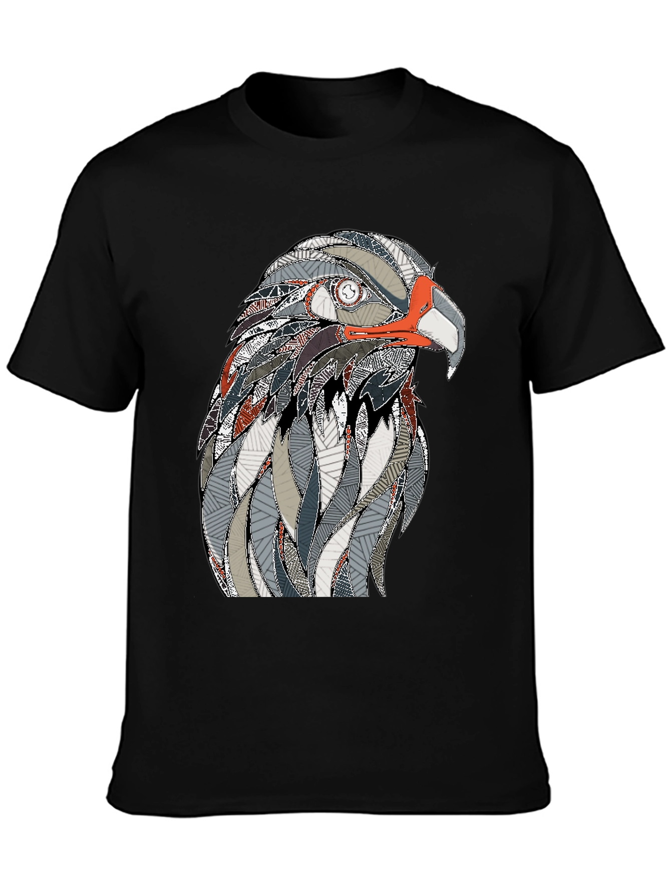 Eagle Graphic Black T-Shirt for Men