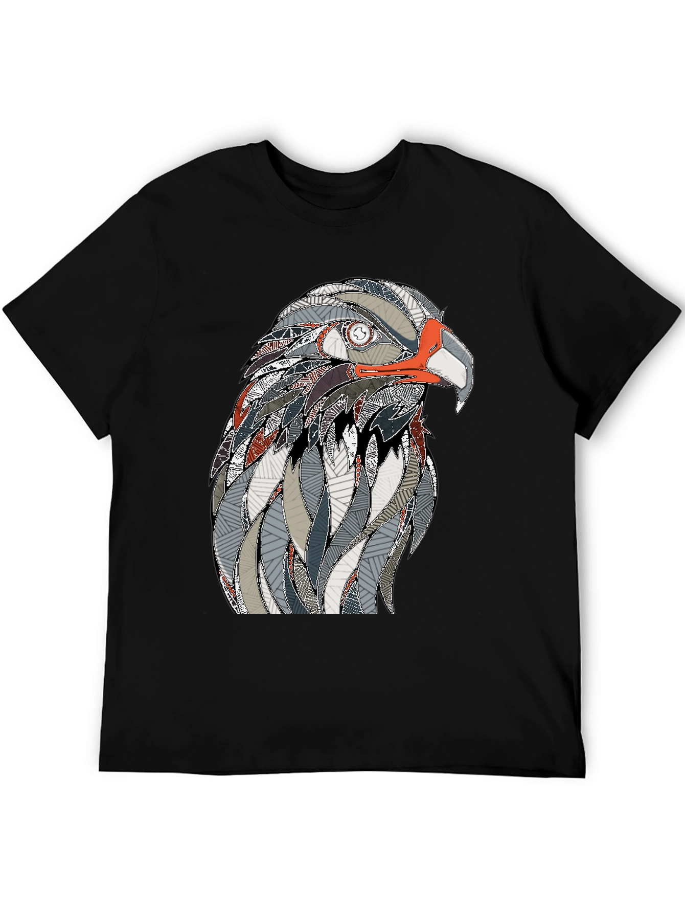 Eagle Graphic Black T-Shirt for Men