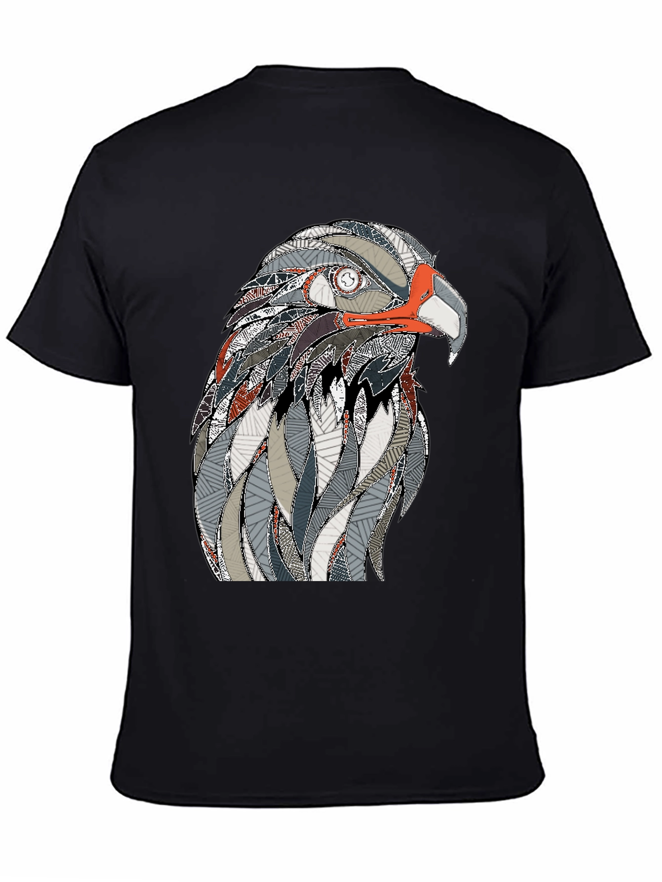 Eagle Graphic Black T-Shirt for Men