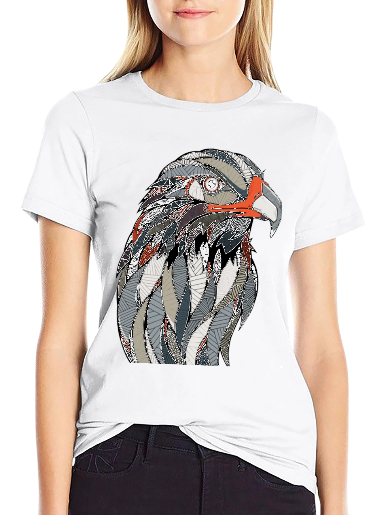 Eagle Graphic Black T-Shirt for Men