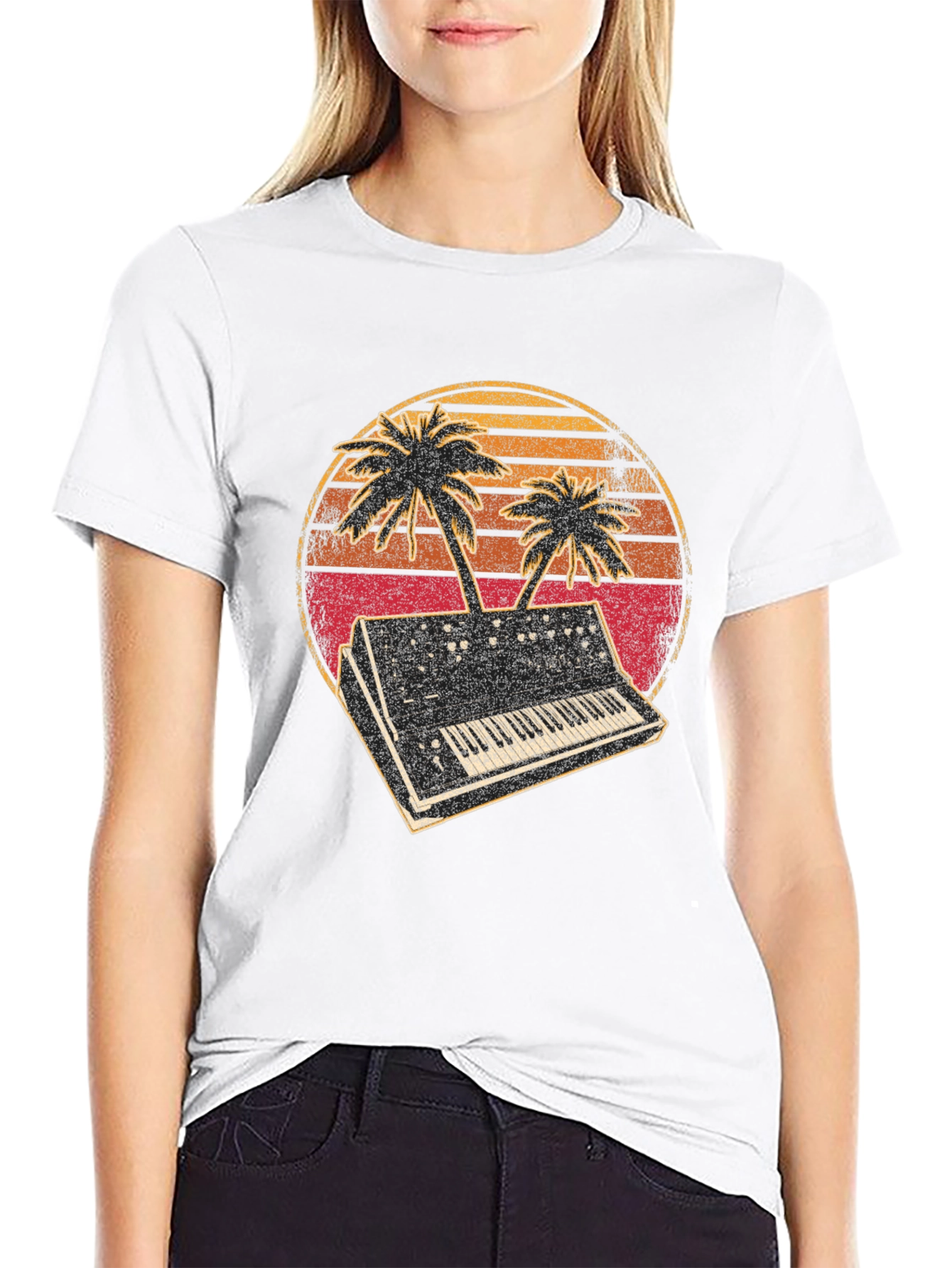Retro Synthwave Palm Tree T-Shirt