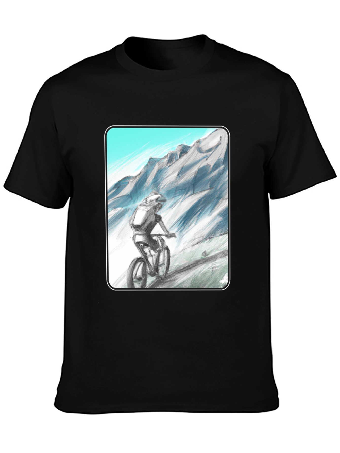 Mountain Biker Graphic Tee - Adventure Awaits!