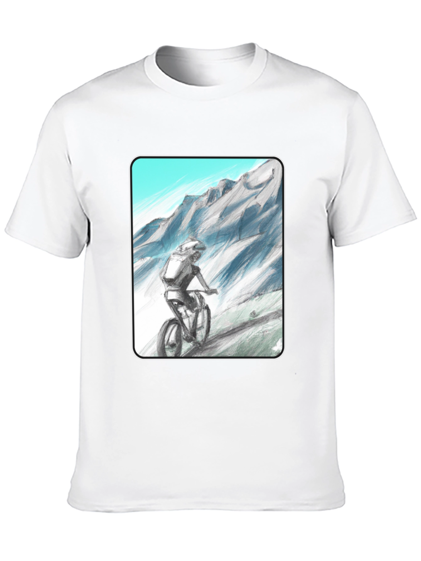 Mountain Biker Graphic Tee - Adventure Awaits!