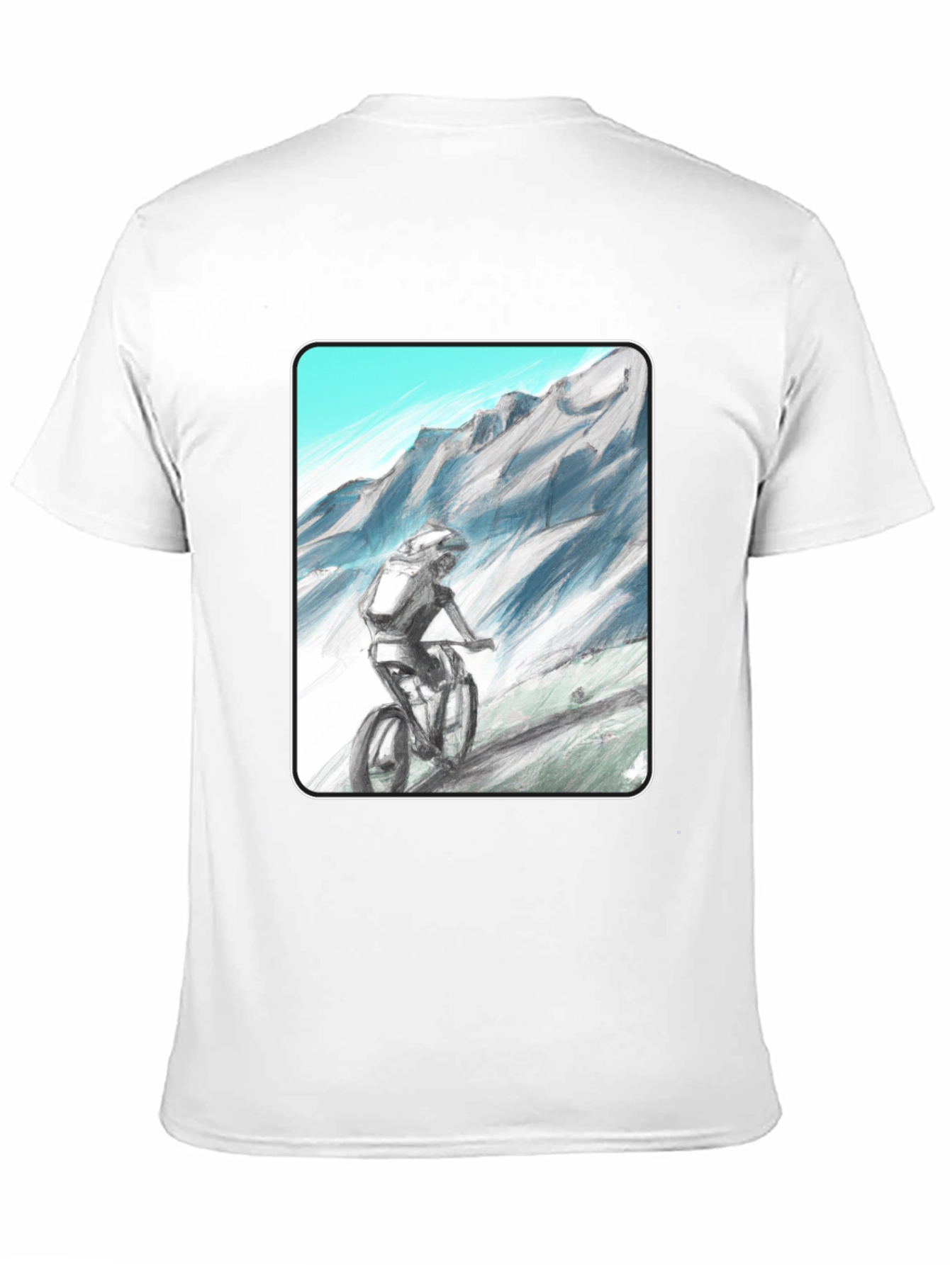 Mountain Biker Graphic Tee - Adventure Awaits!