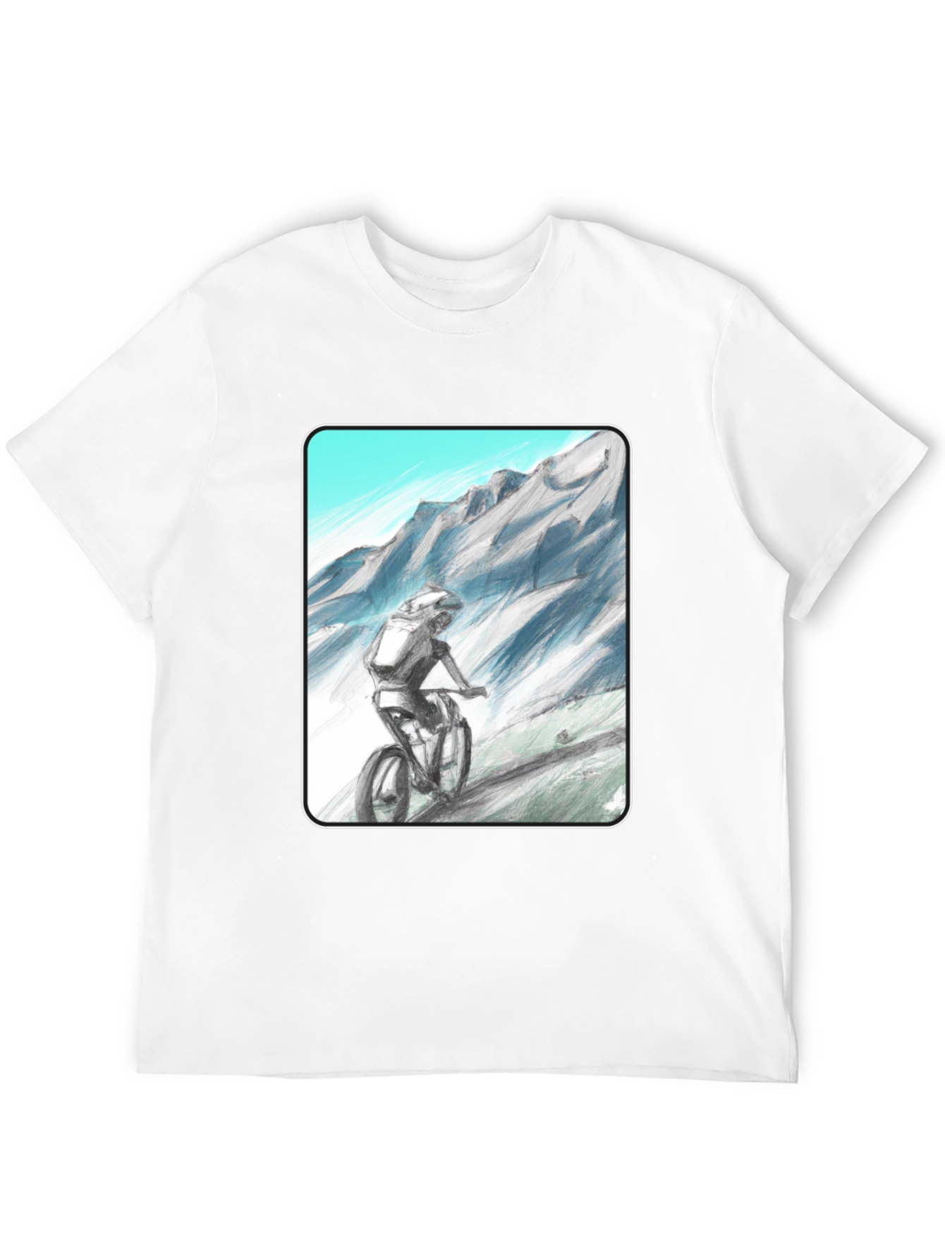 Mountain Biker Graphic Tee - Adventure Awaits!