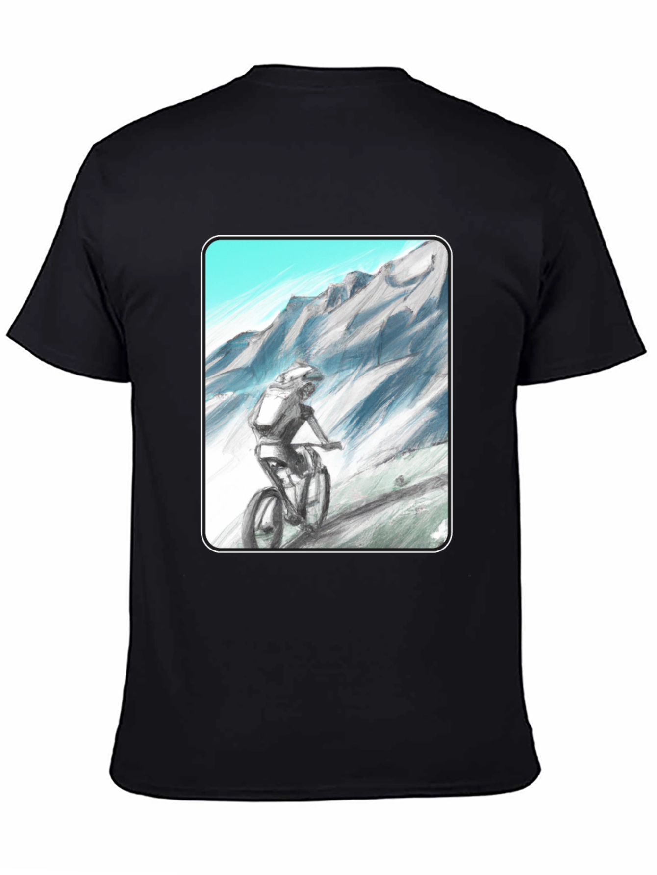 Mountain Biker Graphic Tee - Adventure Awaits!