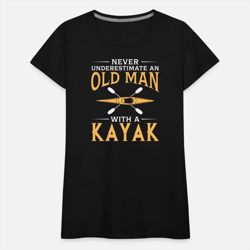 funny An Old Man With A Kayak