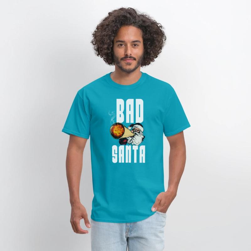 Funny Bad Santa Beard Shirt,Merry Xmas T-shirt Tee
