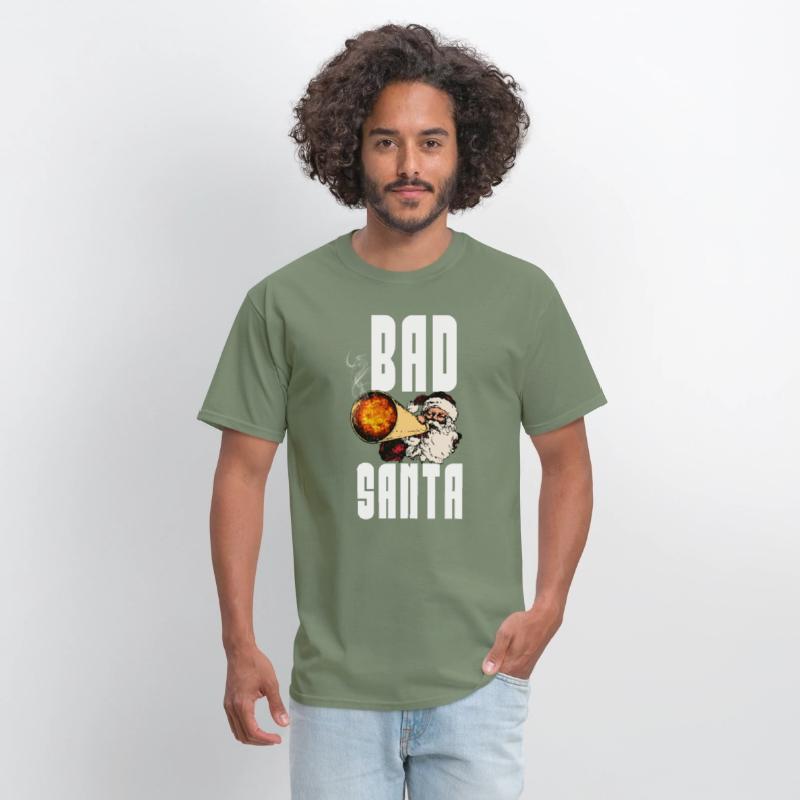 Funny Bad Santa Beard Shirt,Merry Xmas T-shirt Tee