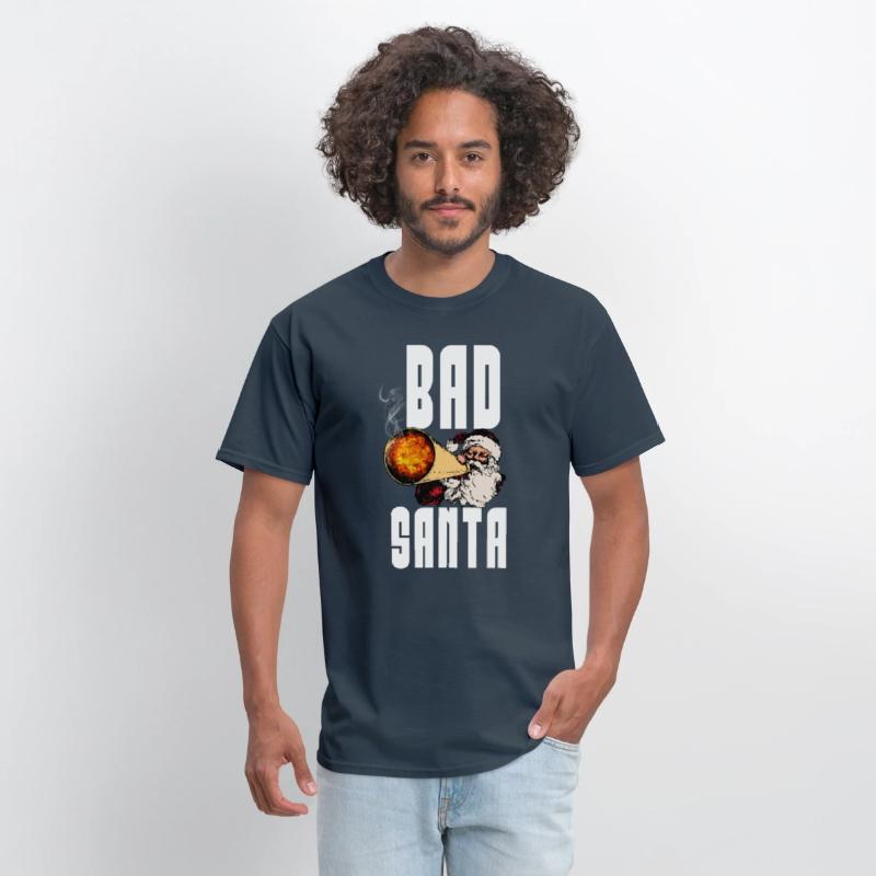 Funny Bad Santa Beard Shirt,Merry Xmas T-shirt Tee