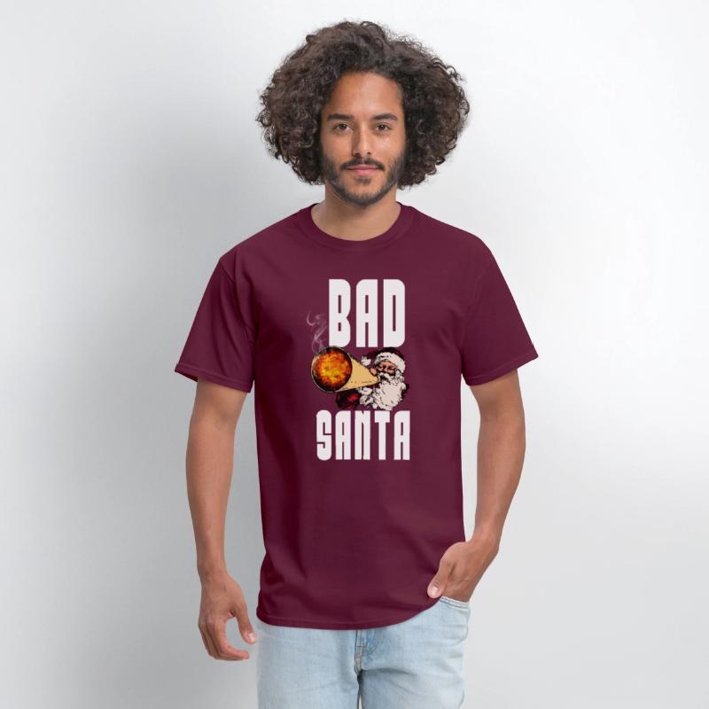 Funny Bad Santa Beard Shirt,Merry Xmas T-shirt Tee