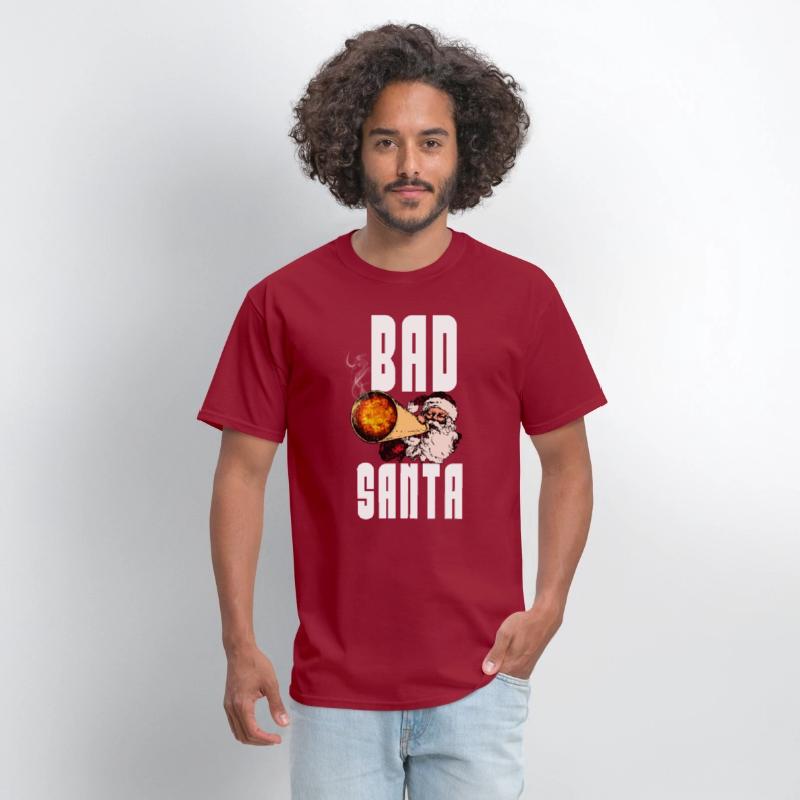 Funny Bad Santa Beard Shirt,Merry Xmas T-shirt Tee
