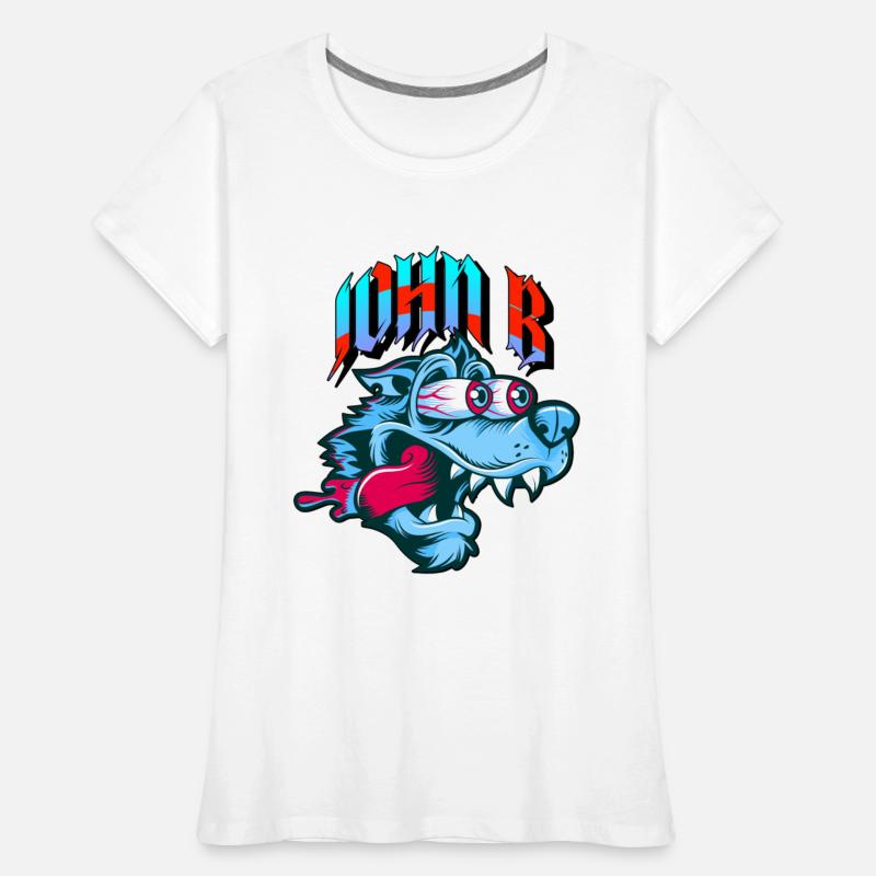 Funny Blue Dog with Big Eyes