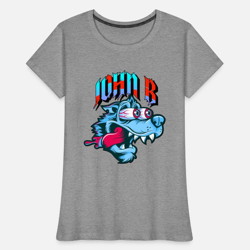 Funny Blue Dog with Big Eyes