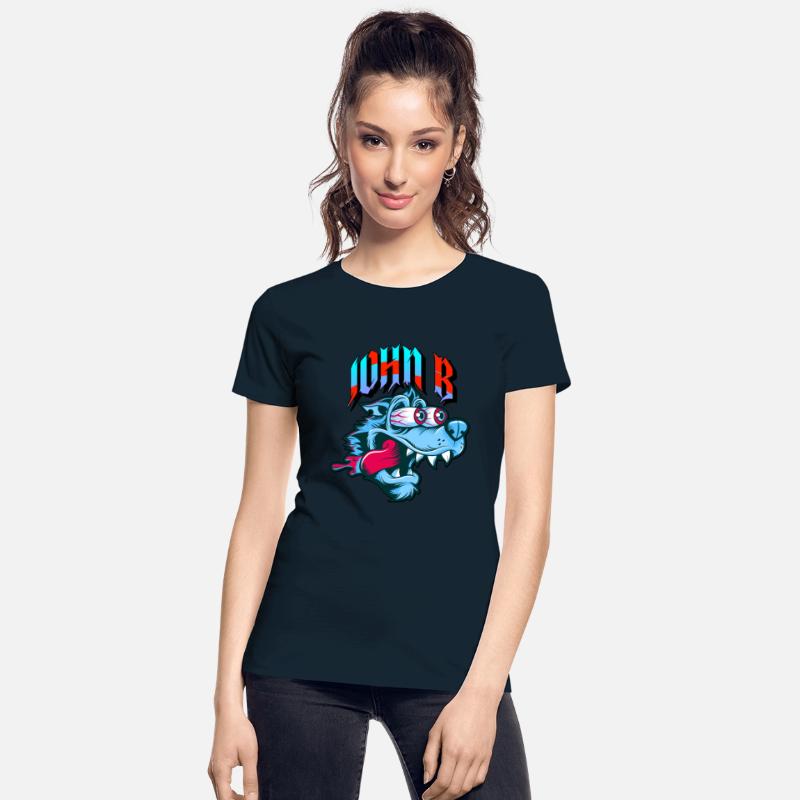 Funny Blue Dog with Big Eyes