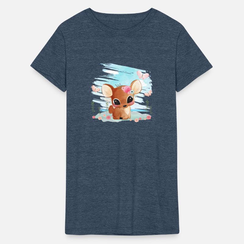 Funny Deer Sitting On Sand At The Beach