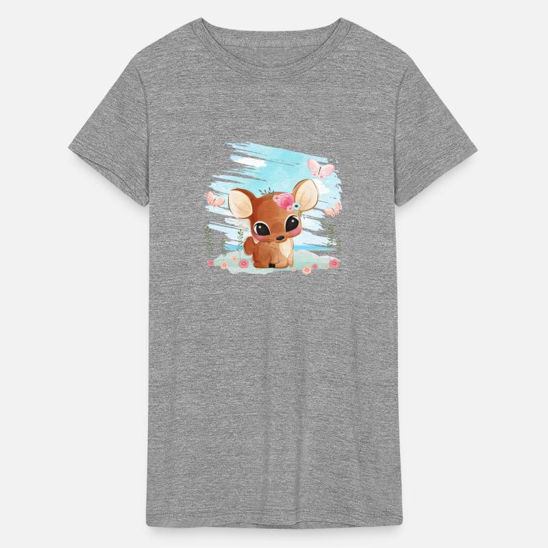 Funny Deer Sitting On Sand At The Beach