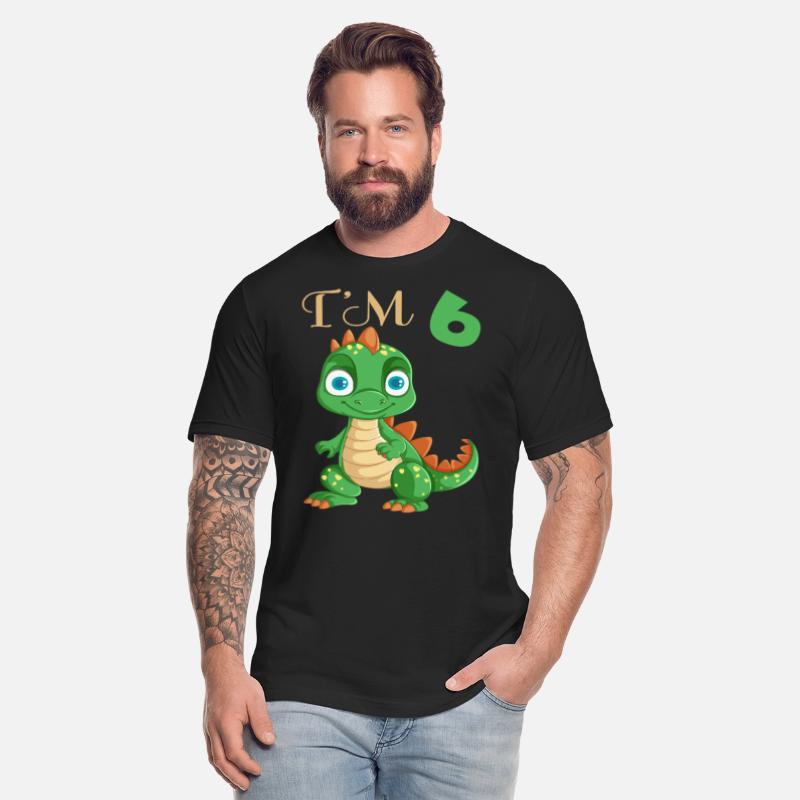 Funny Dinosaur I'm 6 Years Old Boys 6th Birthday