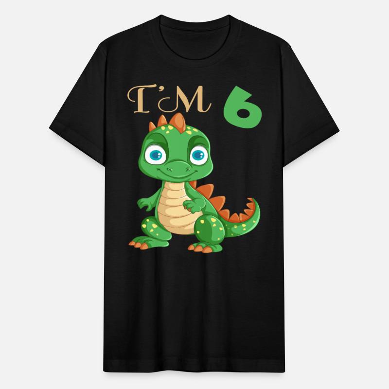 Funny Dinosaur I'm 6 Years Old Boys 6th Birthday