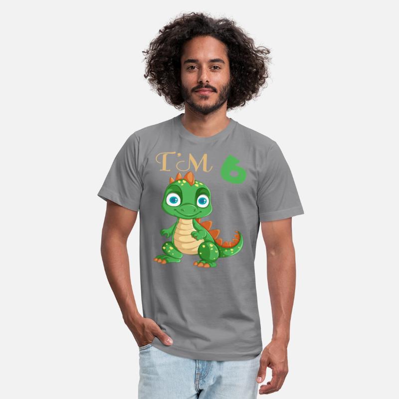 Funny Dinosaur I'm 6 Years Old Boys 6th Birthday