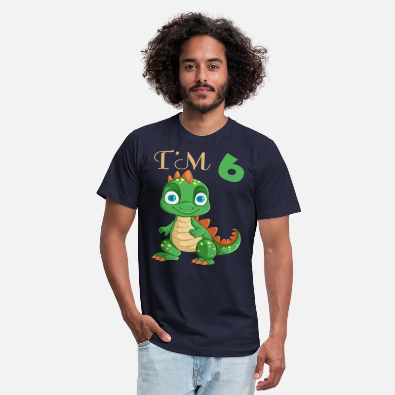 Funny Dinosaur I'm 6 Years Old Boys 6th Birthday