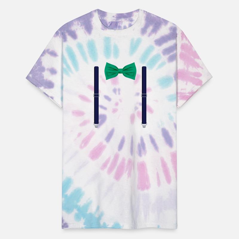 Funny Green Bow Tie with Suspenders Perfect