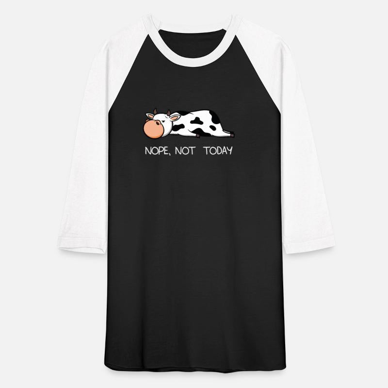 Funny lazy cow calf Nope not today farmer gift