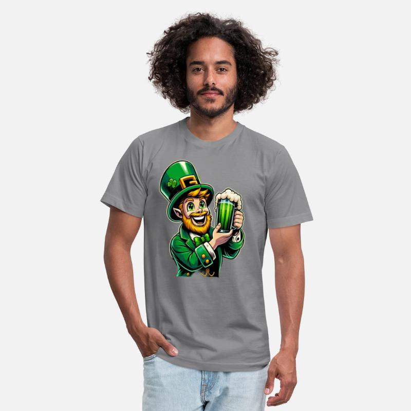 Funny Leprechaun with beer mug St. Patrick's Day