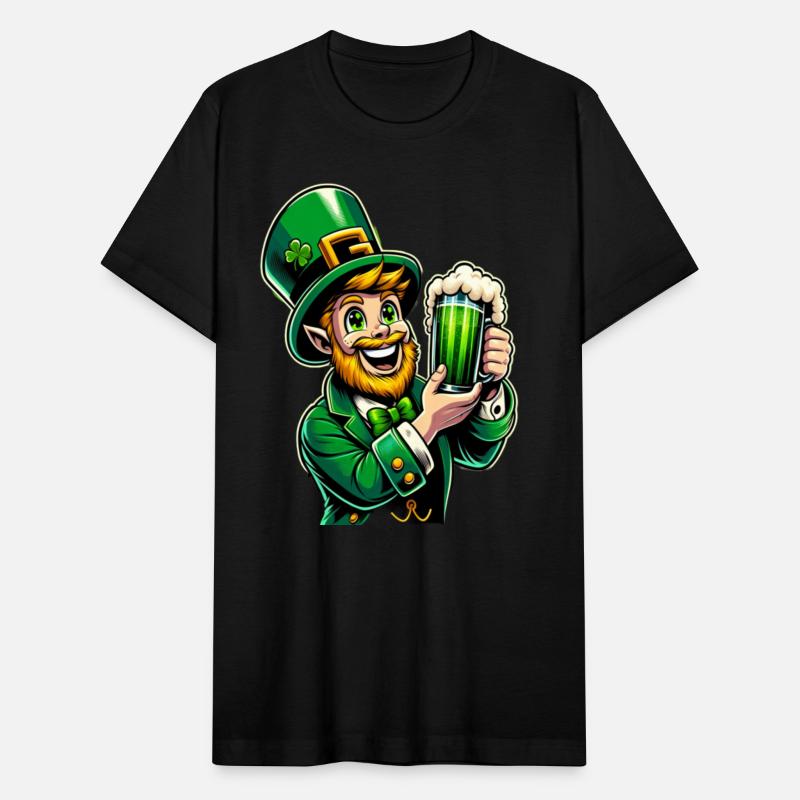 Funny Leprechaun with beer mug St. Patrick's Day
