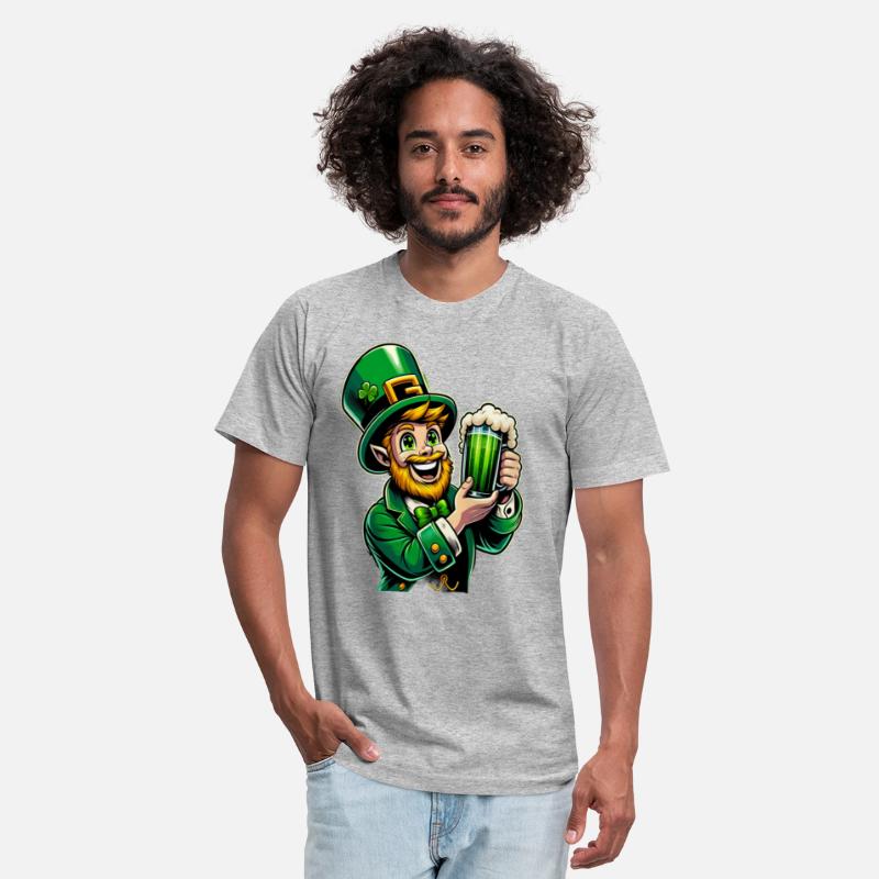 Funny Leprechaun with beer mug St. Patrick's Day