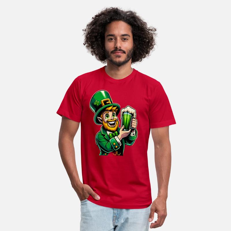 Funny Leprechaun with beer mug St. Patrick's Day
