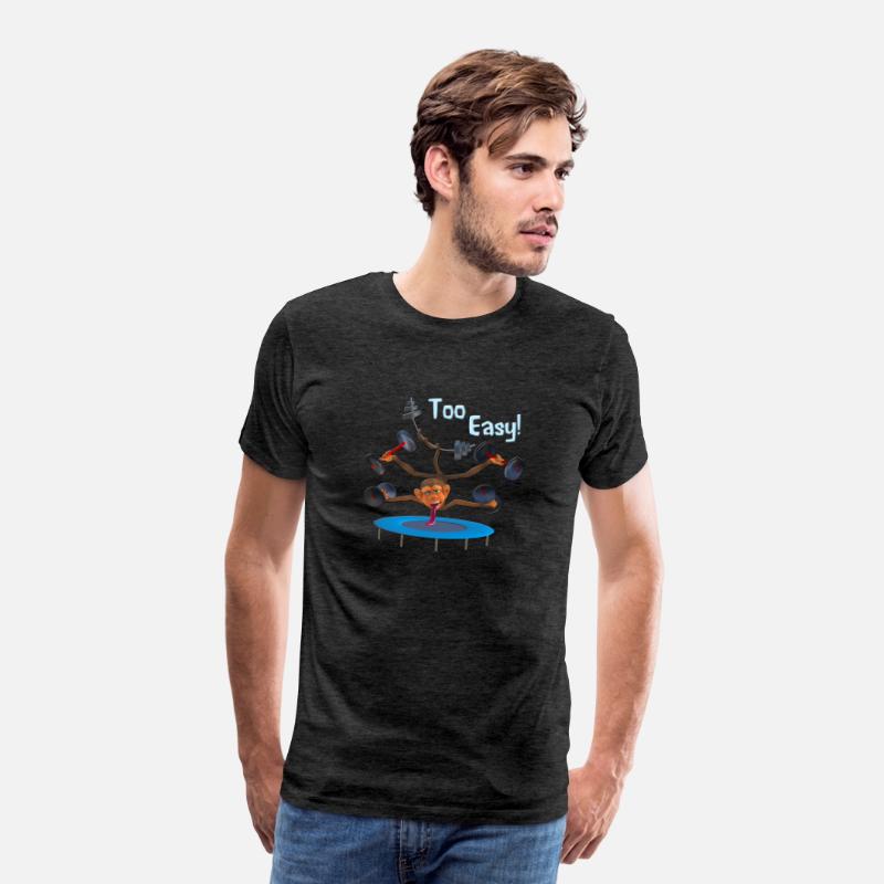 Funny Monkey Gym Wear Tshirt Motivational