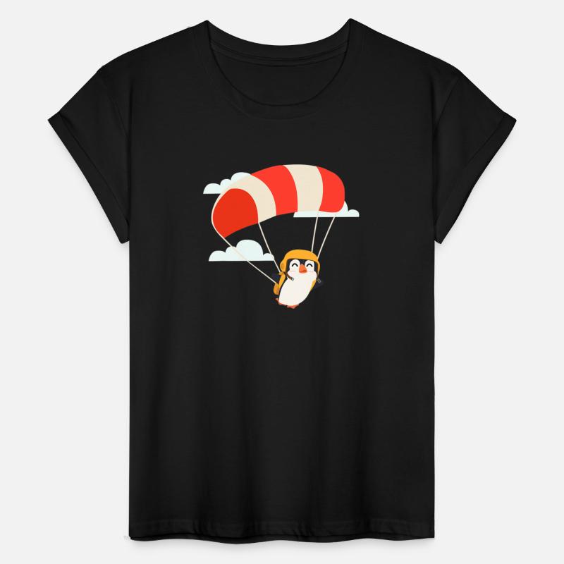 Funny Penguin Skydiving Animal Bird Cute Sports