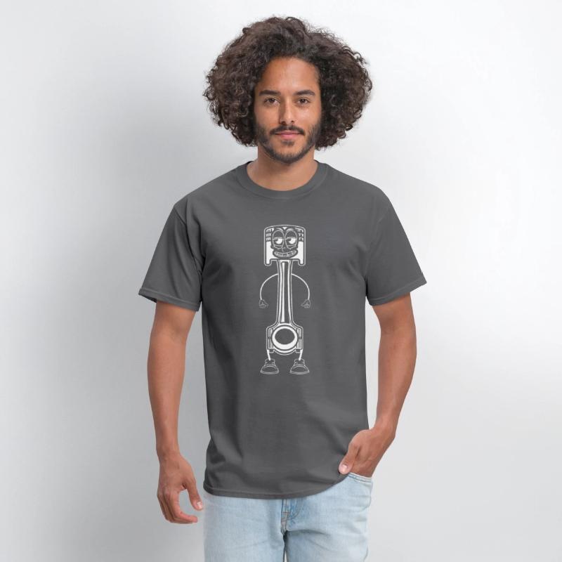 Funny Piston Mechanic Stick Figure Car Mechanic