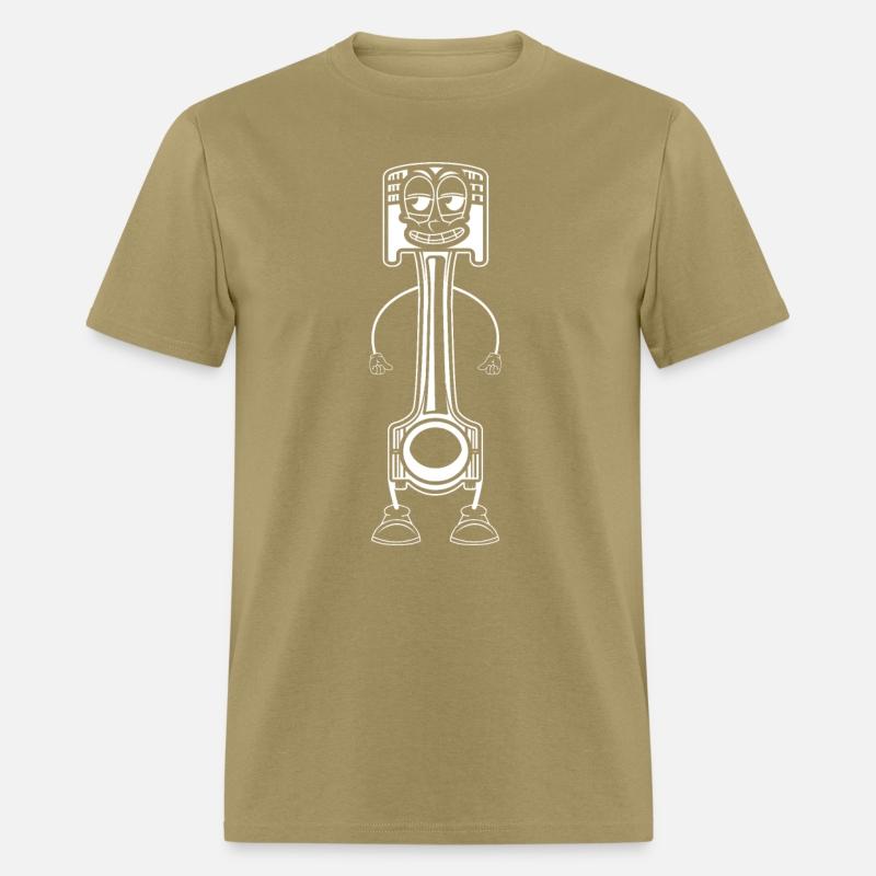 Funny Piston Mechanic Stick Figure Car Mechanic