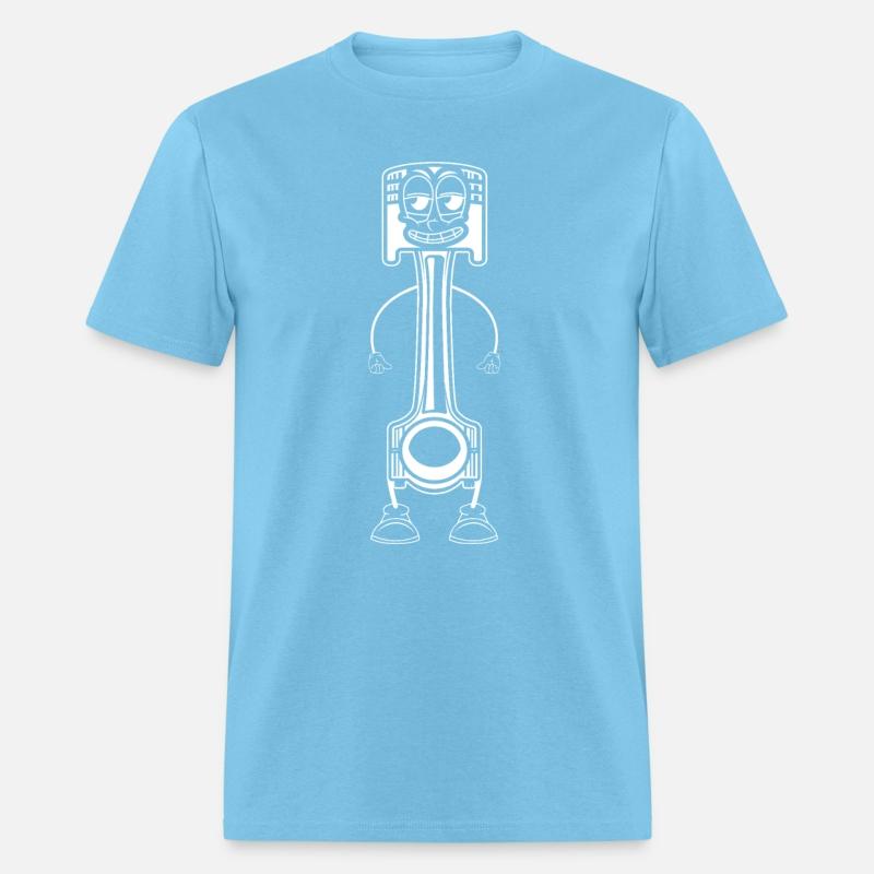 Funny Piston Mechanic Stick Figure Car Mechanic