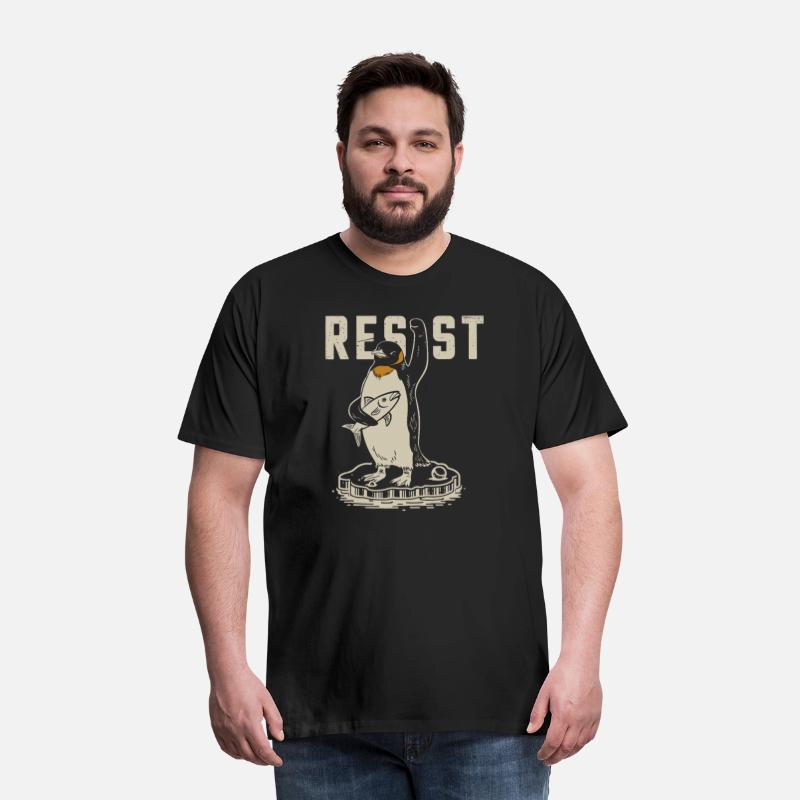 Funny Protest Against Tariffs Resist Penguin