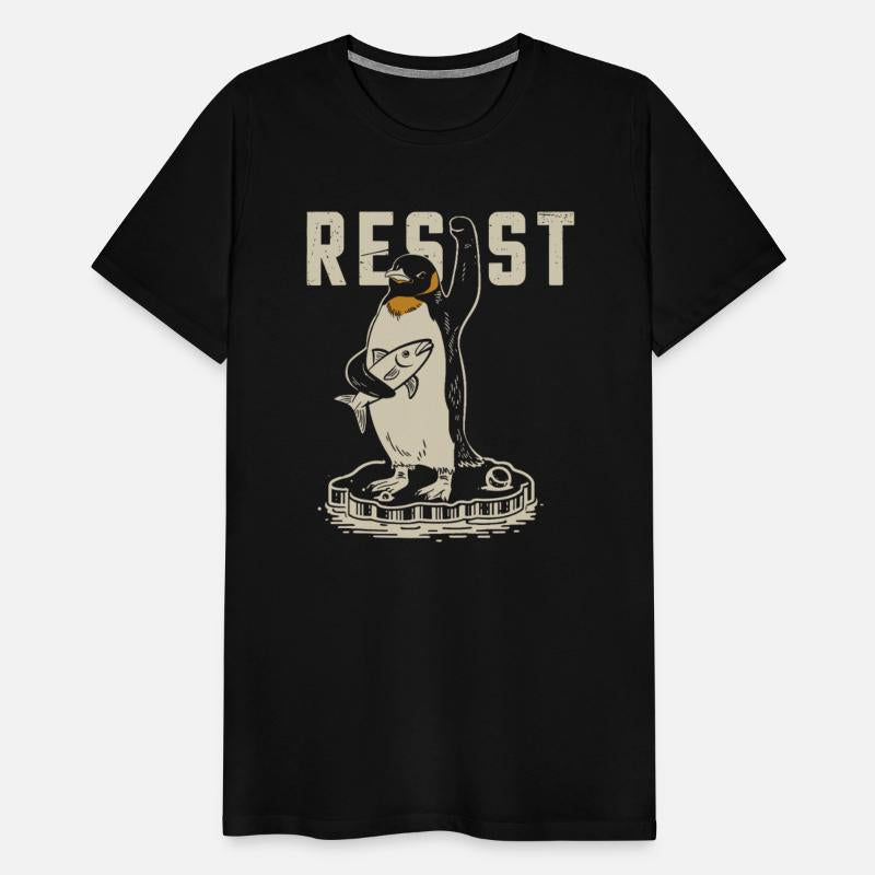 Funny Protest Against Tariffs Resist Penguin