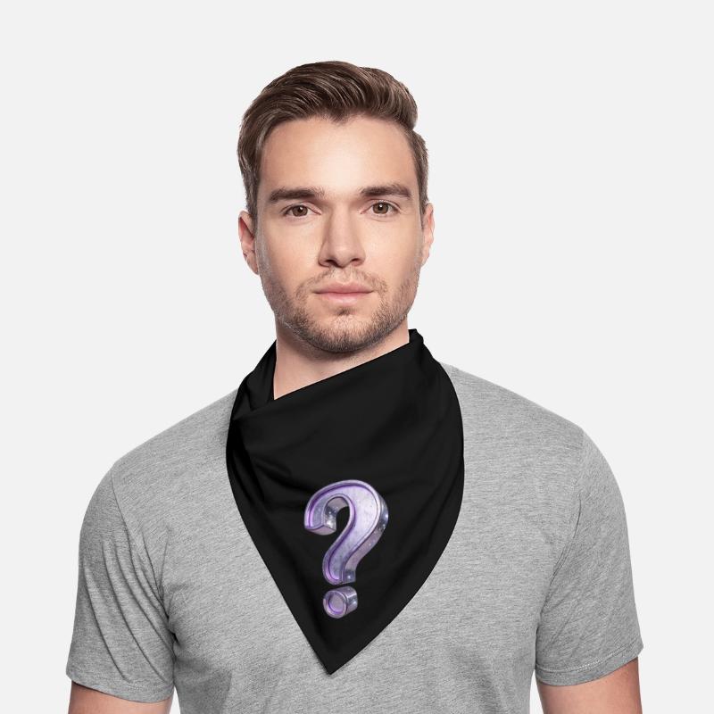 Futuristic Question Mark Icon – Silver Tech Look